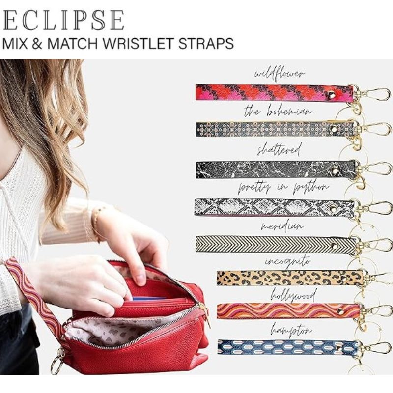 Eclipse Interchangeable Wristlet Straps